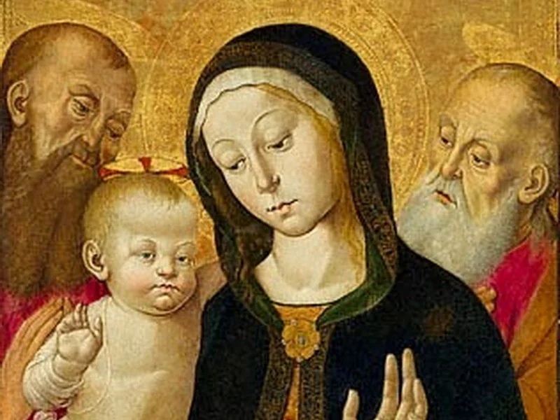 1460-Bernardino Fungai - Madonna con bambino e due santi, Paul Getty Museum